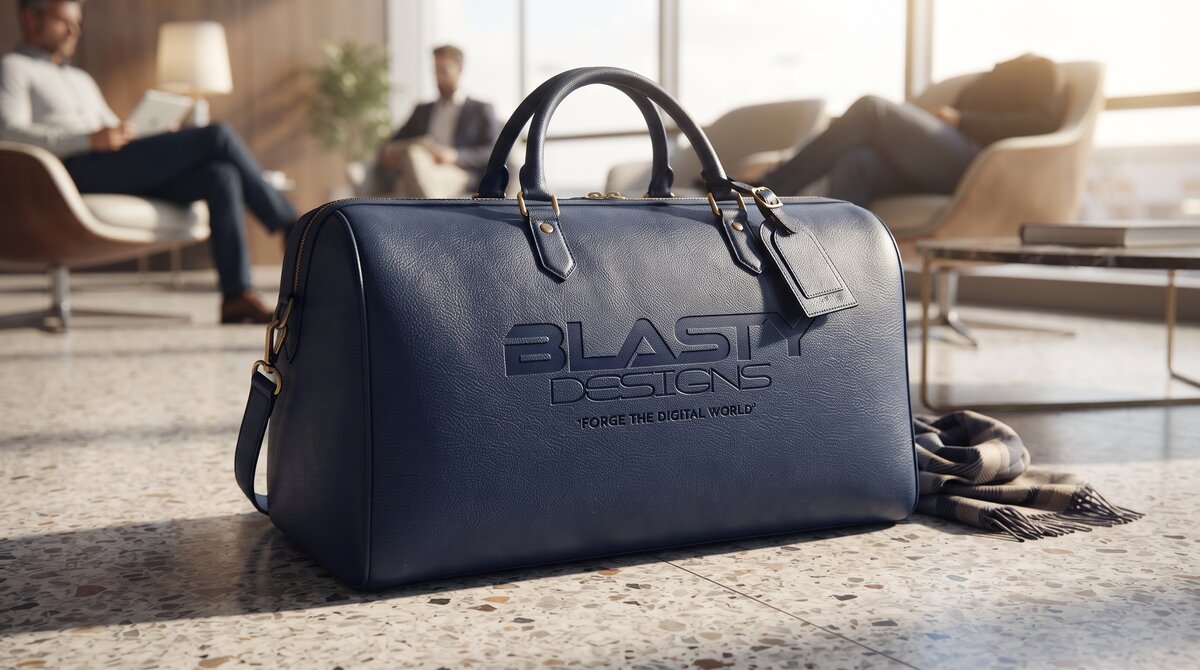 Blasty Designs branded travel bag
