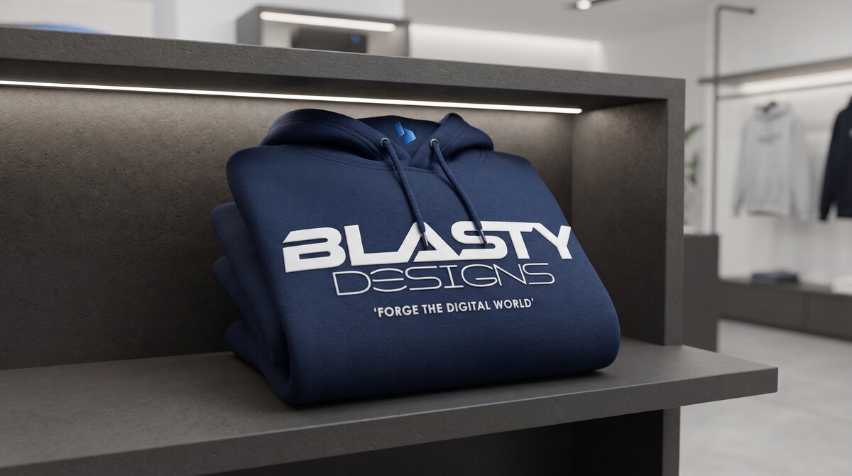 Blasty Designs studio branding