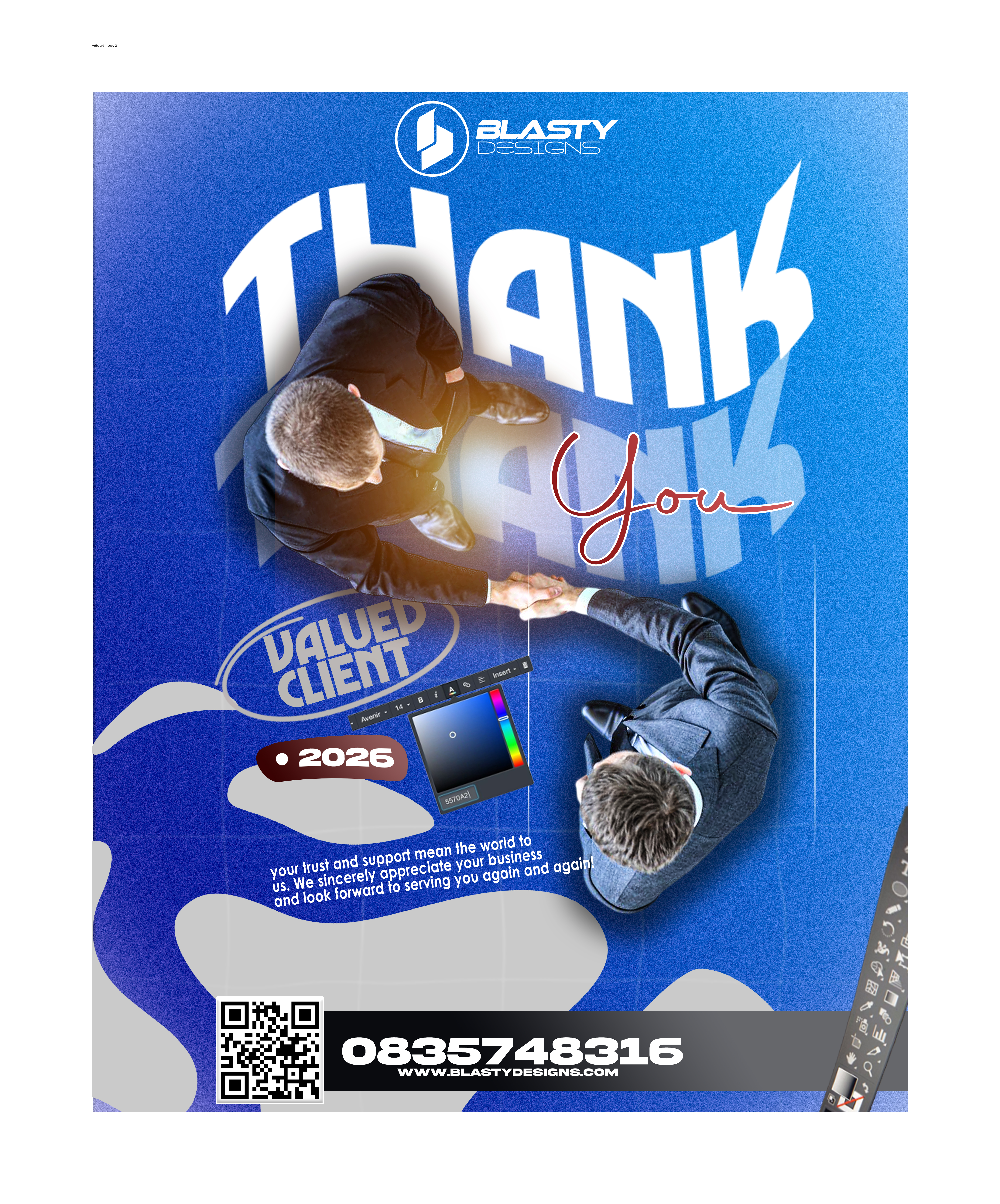 Blasty Designs social post - graphic design services